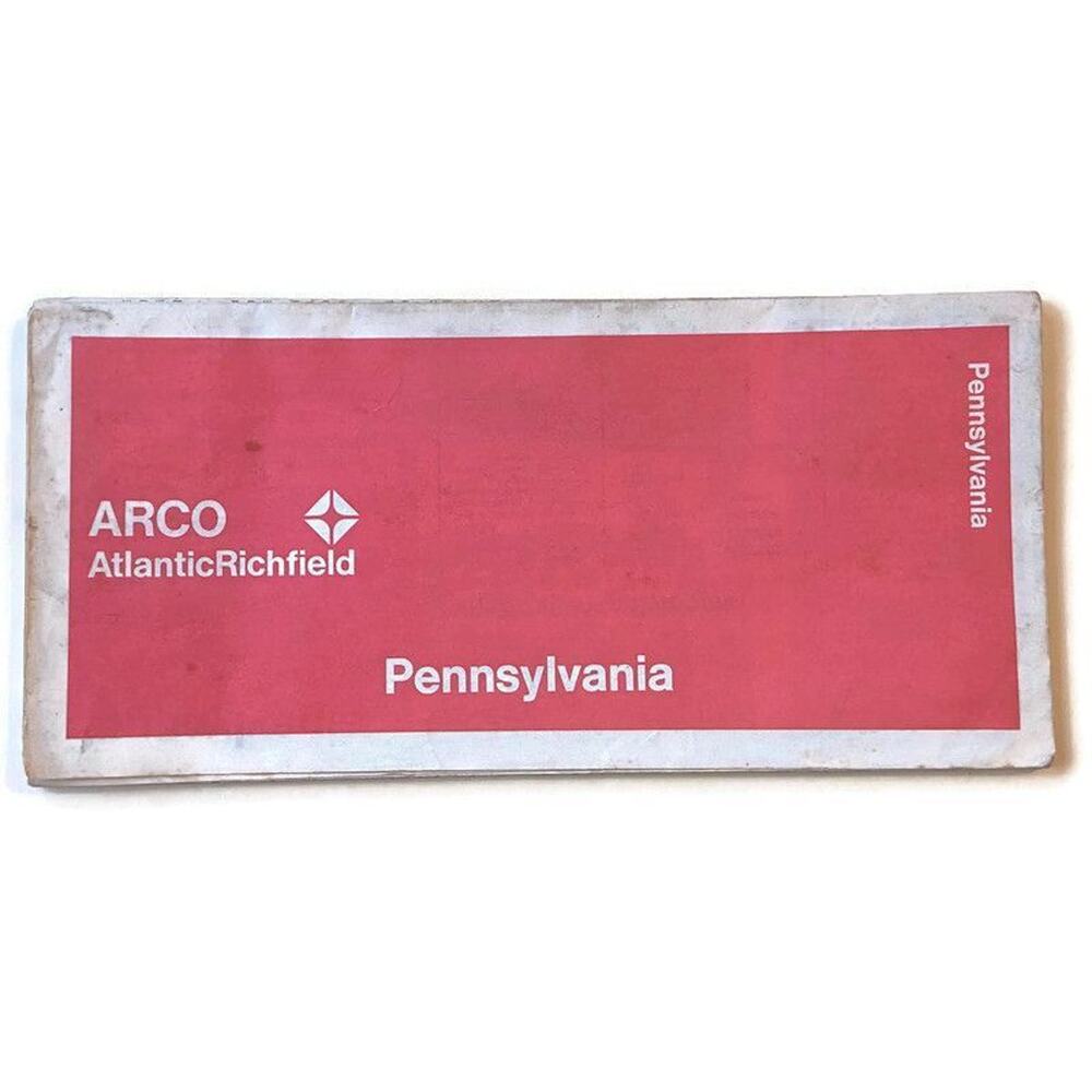 1970 Arco Pennsylvania Map Richfield Atlantic Sinclair Philadelphia Allentown